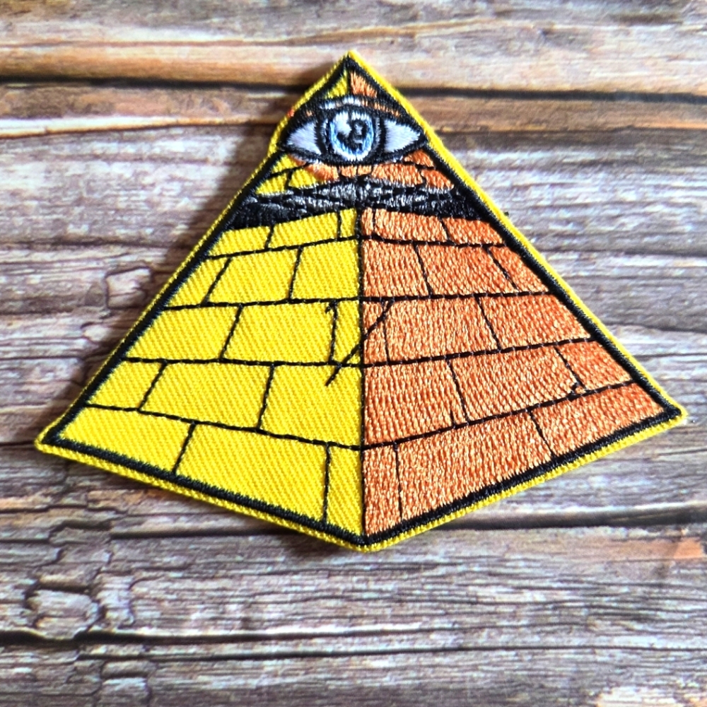 3/13$ Pyramid Occult All Seeing Eye Illuminati Conspiracy Theories Iron On Patch